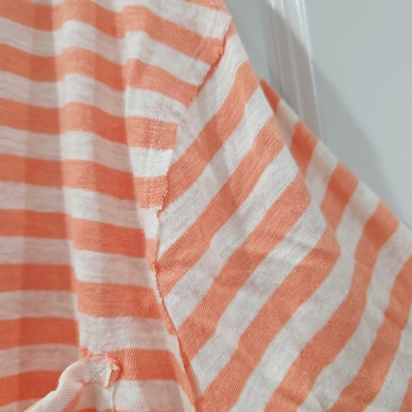 FREE PEOPLE We The Free ALL I NEED TEE, V Neck Striped, Oversized, Front Pocket - Picture 5 of 16